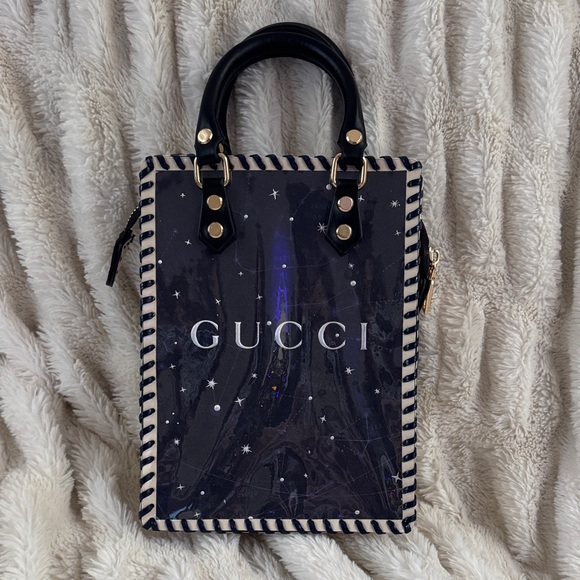 🩷Valentine Special!!🩷
Handcrafted Stylish Blue and Gold Tote Bag - Picture 3 of 3